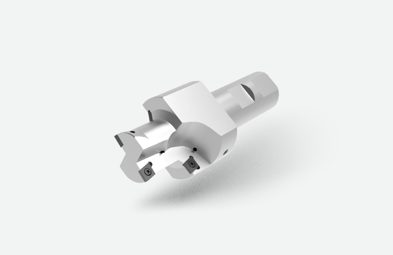 Bohrer mit zwei kleinen Schneidplatten am Kopf