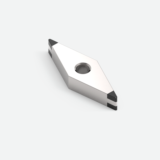 Wendeschneidplatte mit zentraler Bohrung